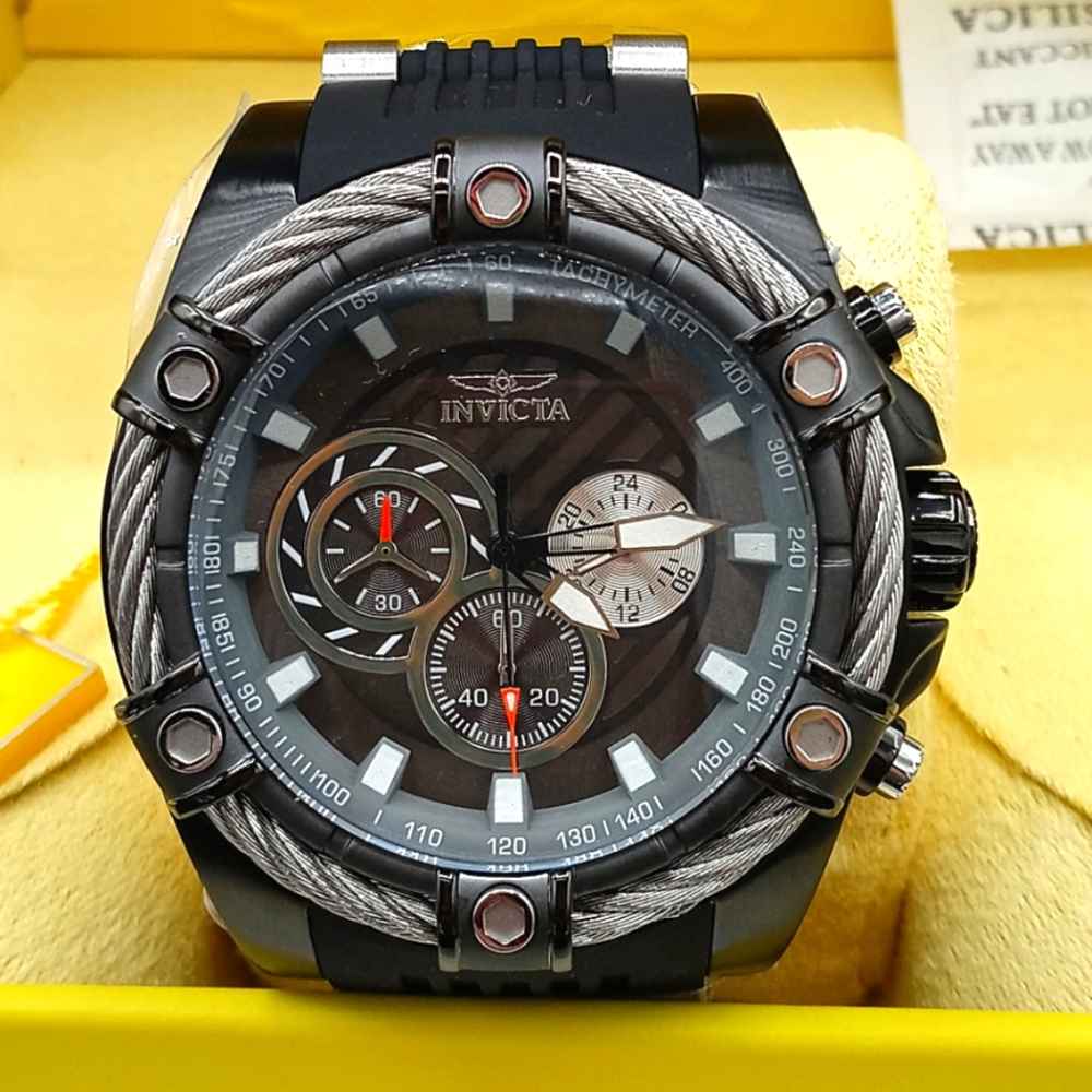 FIRM PRICE-NWOT Invicta Bolt Cable Chronograph Men's Watch.(watch only)